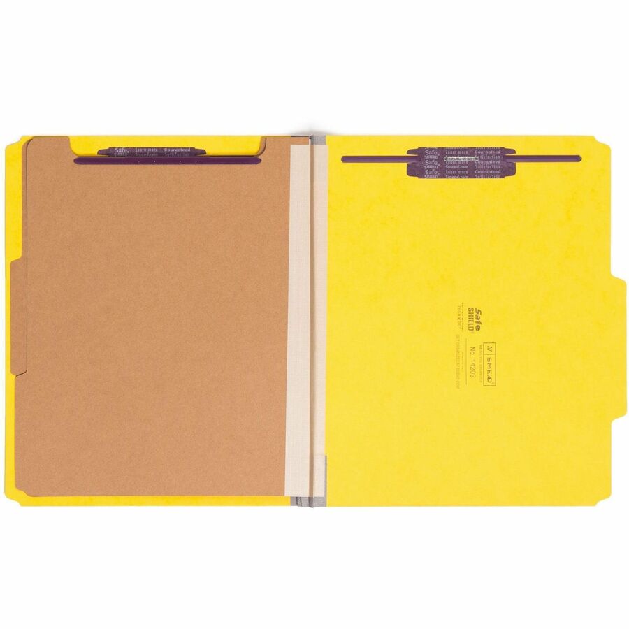 Image of Smead Classification Folders,2"Exp,2 Div,Top Tab,Letter,10/BX, YW