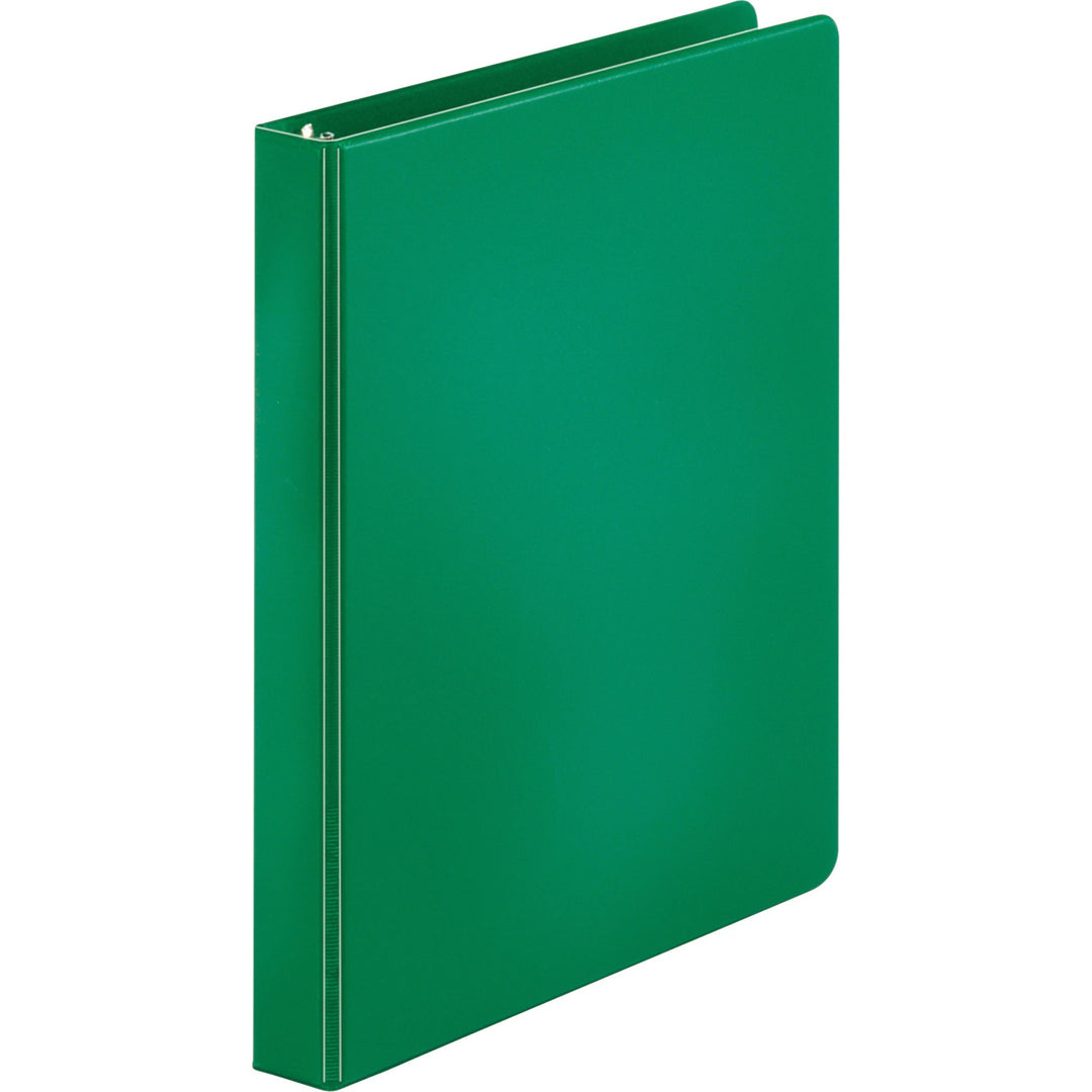 Image of Business Source Binder, Round Rings, 1" Capacity, 11"x8-1/2", Green