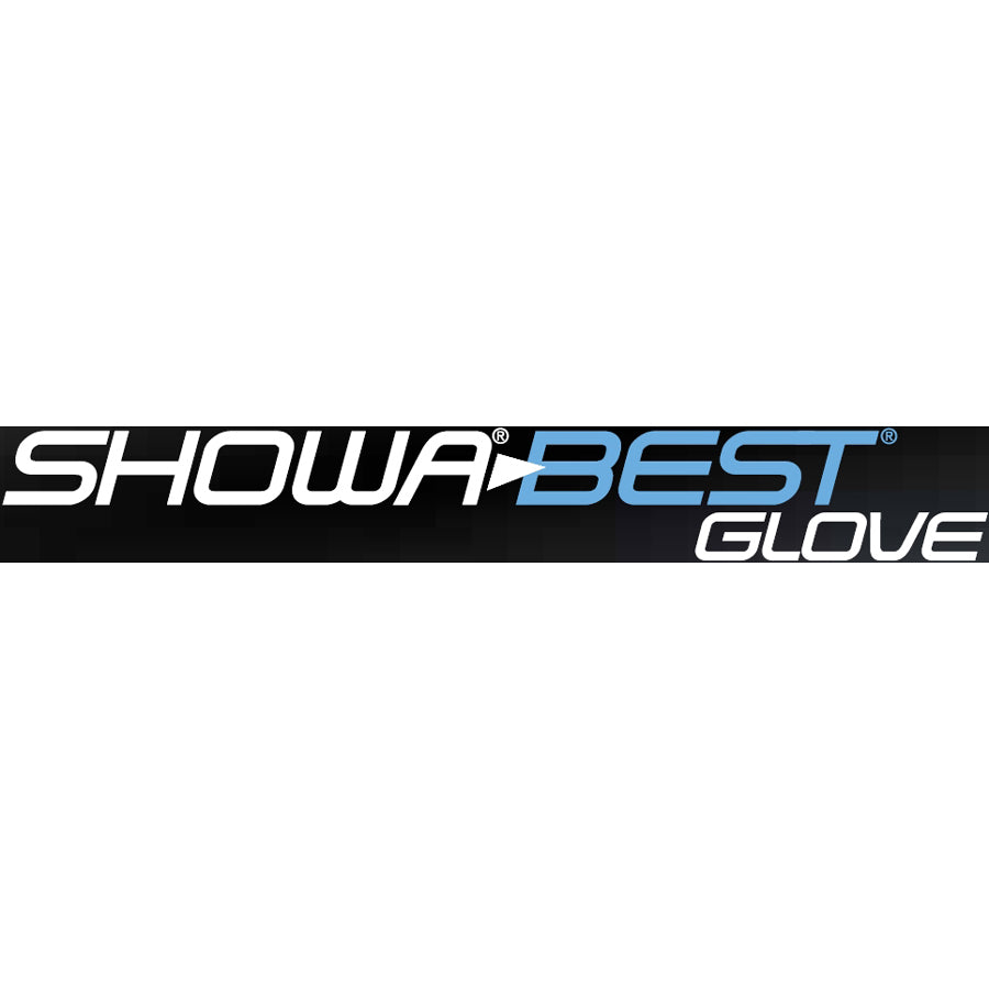 Image of Best Manufacturing Company Safety Gloves, Natural Rubber, Medium, Blue/Gray