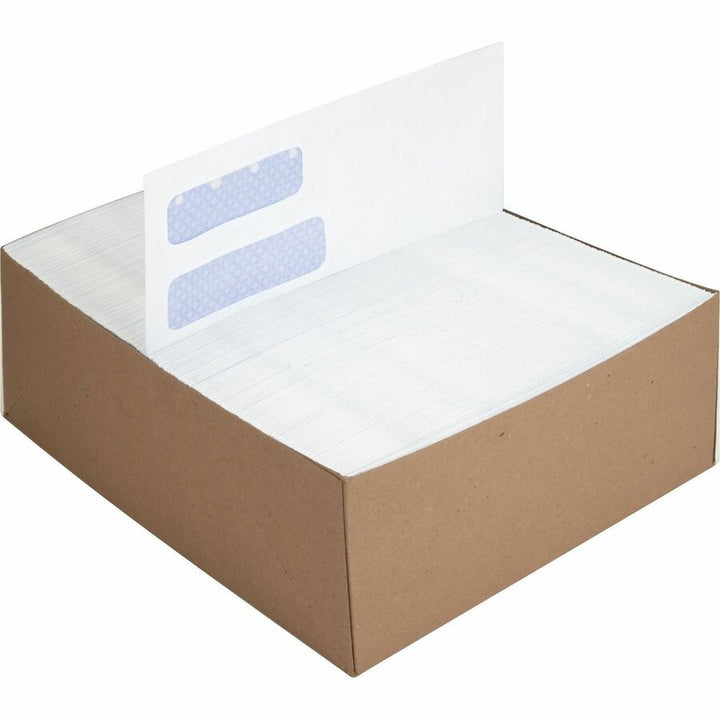 Image of Business Source Double Window Envelope,No. 10,9-1/2"x4-1/8",500/BX,White