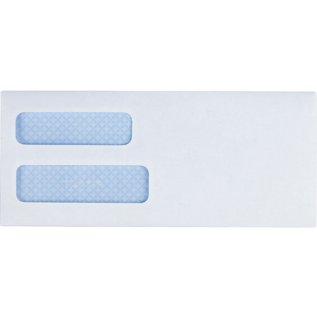 Image of Business Source Envelopes,No. 8-5/8",Double Window,3-5/8"x8-5/8",500/BX,WE