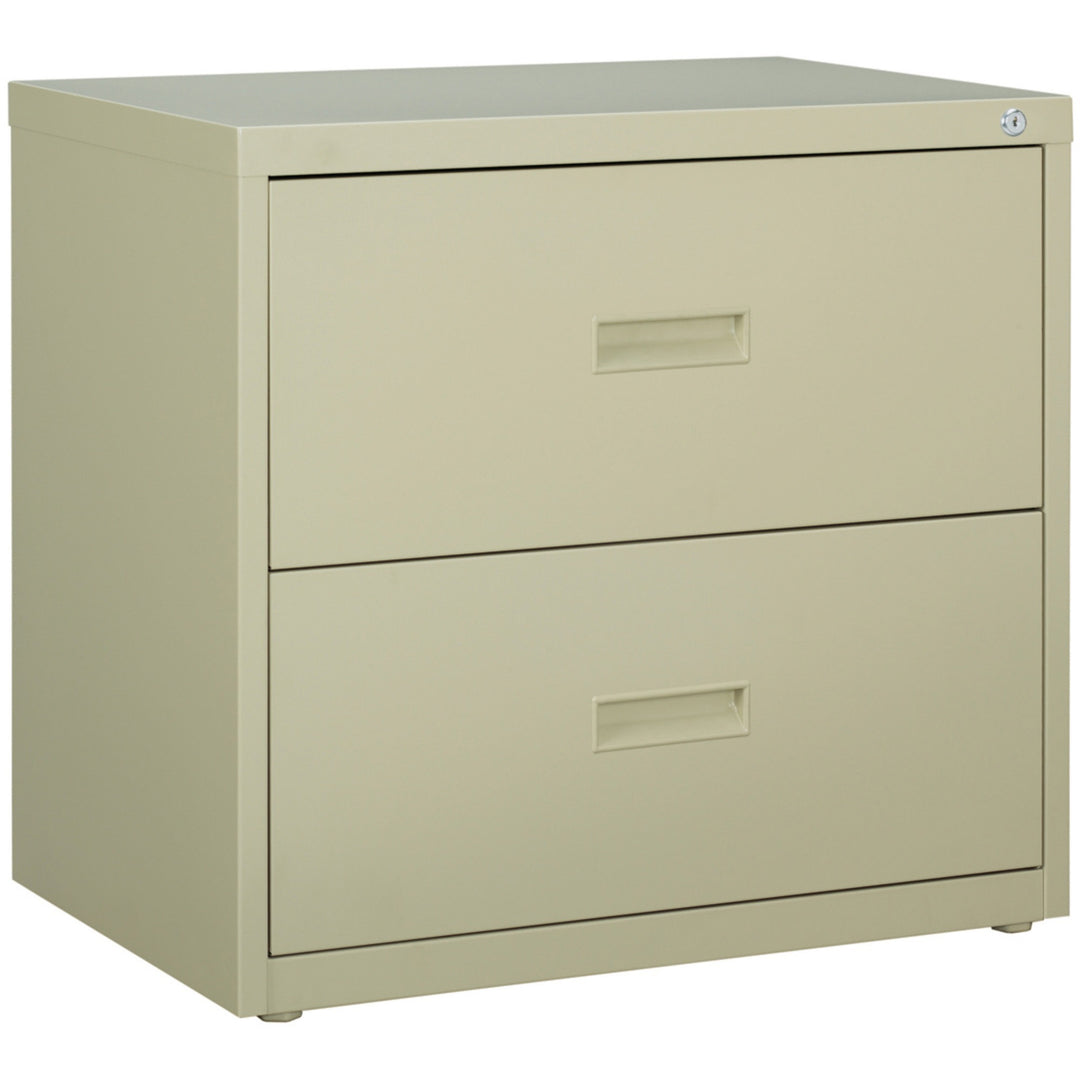 Image of Lorell Lateral File, 2-Drawer, 30"x18-5/8"x28-1/8", Putty