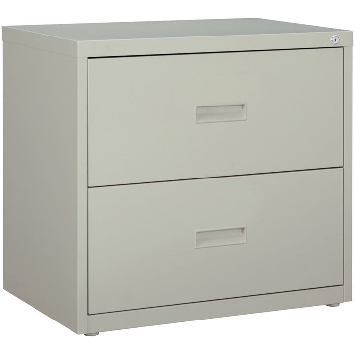 Image of Lorell Lateral File, 2-Drawer, 30"x18-5/8"x28-1/8", Light Gray