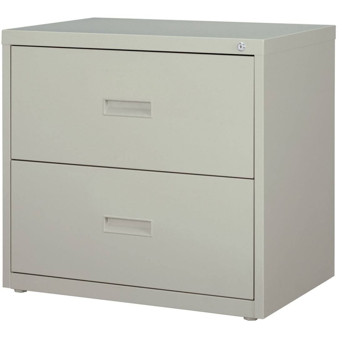 Image of Lorell Lateral File, 2-Drawer, 30"x18-5/8"x28-1/8", Light Gray