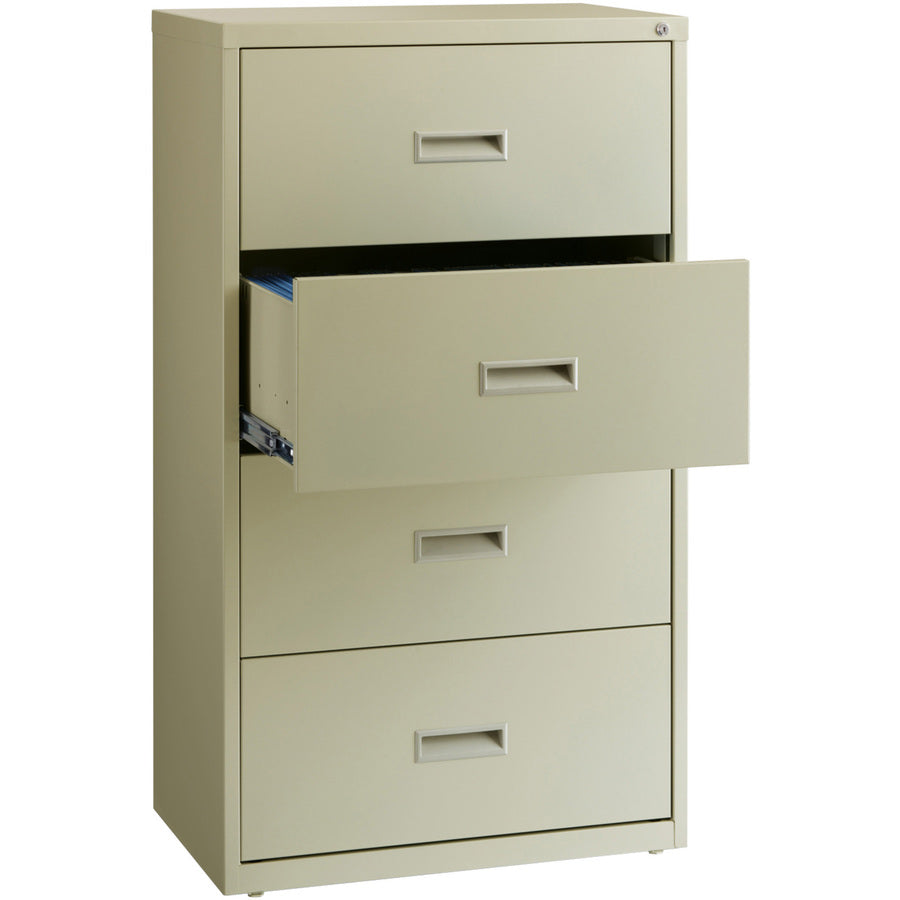Image of Lorell Lateral File, 4-Drawer, 30"x18-5/8"x52-1/2", Putty