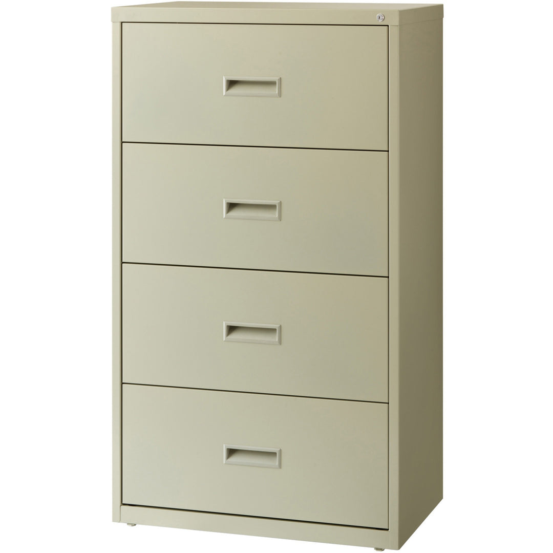 Image of Lorell Lateral File, 4-Drawer, 30"x18-5/8"x52-1/2", Putty