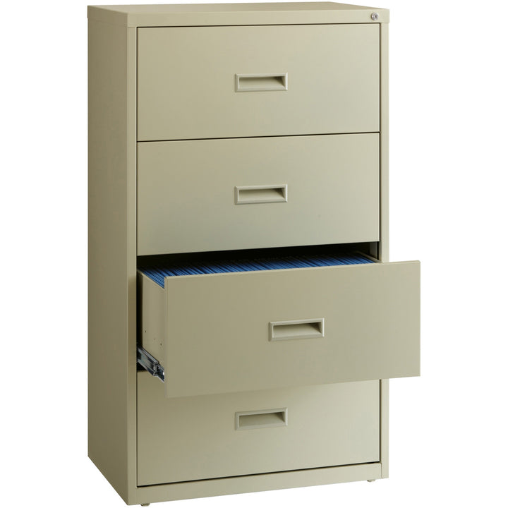 Image of Lorell Lateral File, 4-Drawer, 30"x18-5/8"x52-1/2", Putty