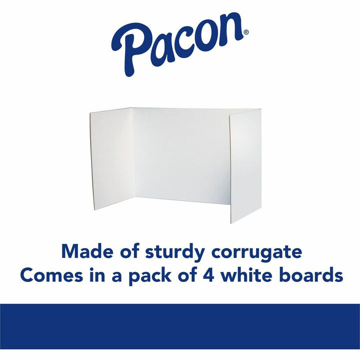 Image of Pacon® Privacy Board, 48"x16", 4/PK, White