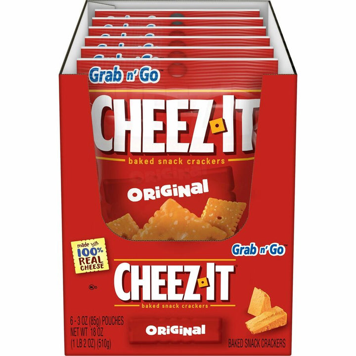 Image of Keebler® Crackers, Cheez-It. Original, 3 oz., 6/BX, Orange