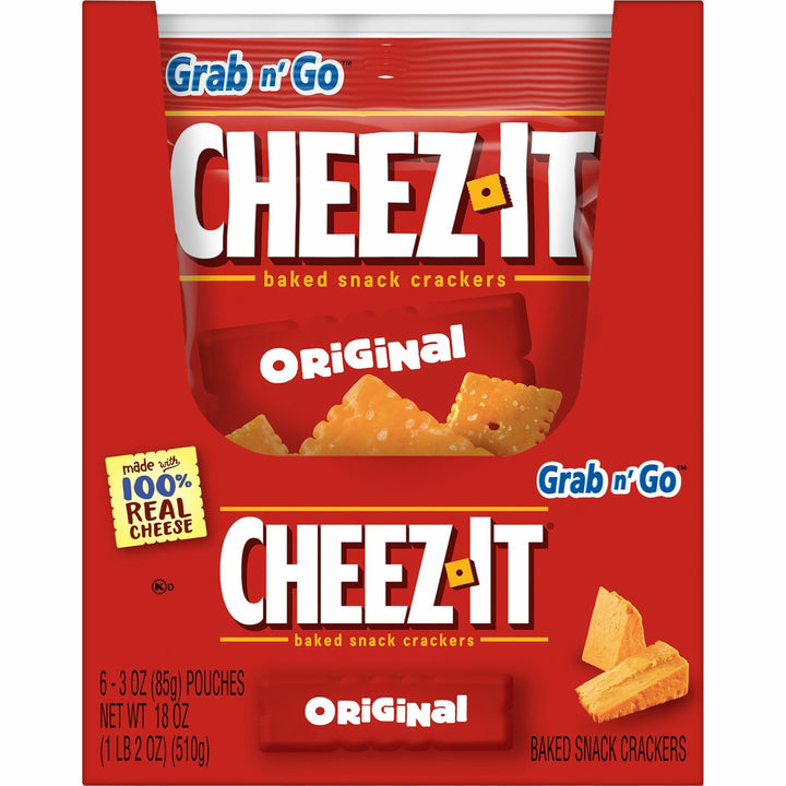 Image of Keebler® Crackers, Cheez-It. Original, 3 oz., 6/BX, Orange