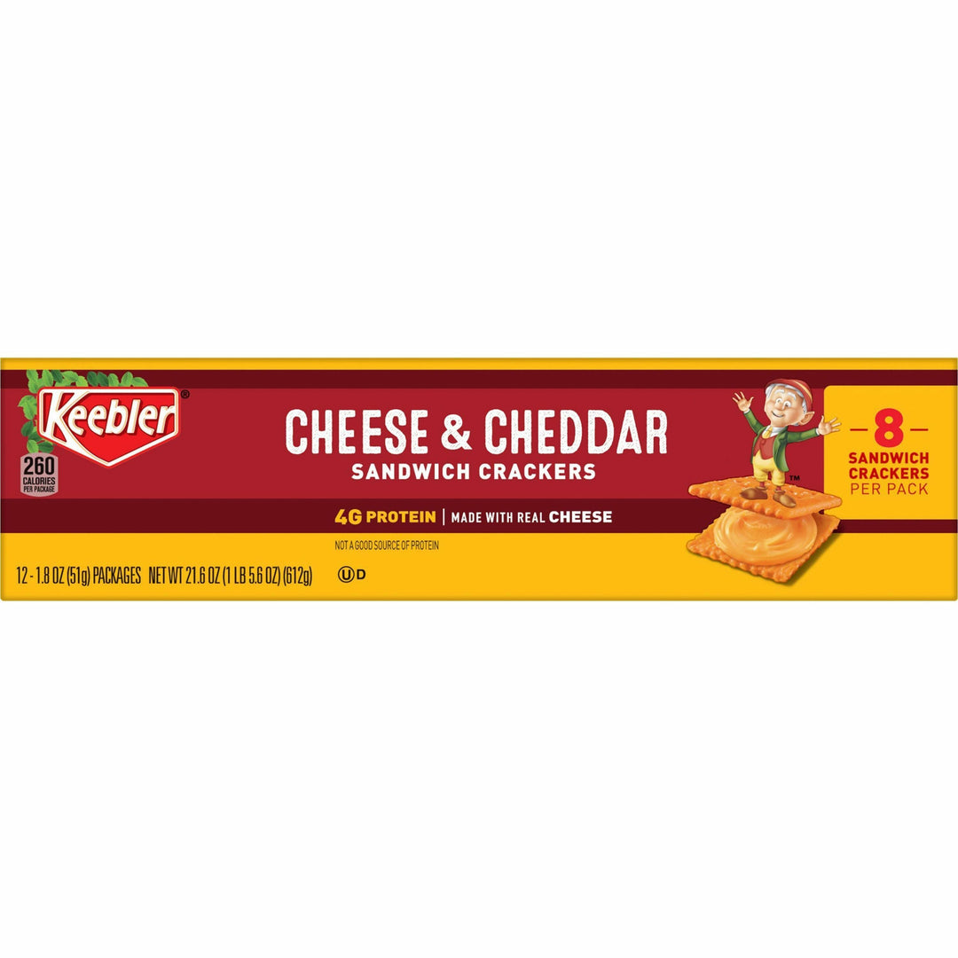 Image of Keebler® Cheese/Cheddar Crackers, Snack Pack, 1.8 Oz., 12/BX