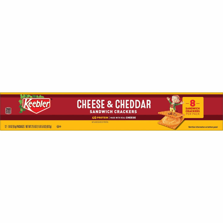Image of Keebler® Cheese/Cheddar Crackers, Snack Pack, 1.8 Oz., 12/BX