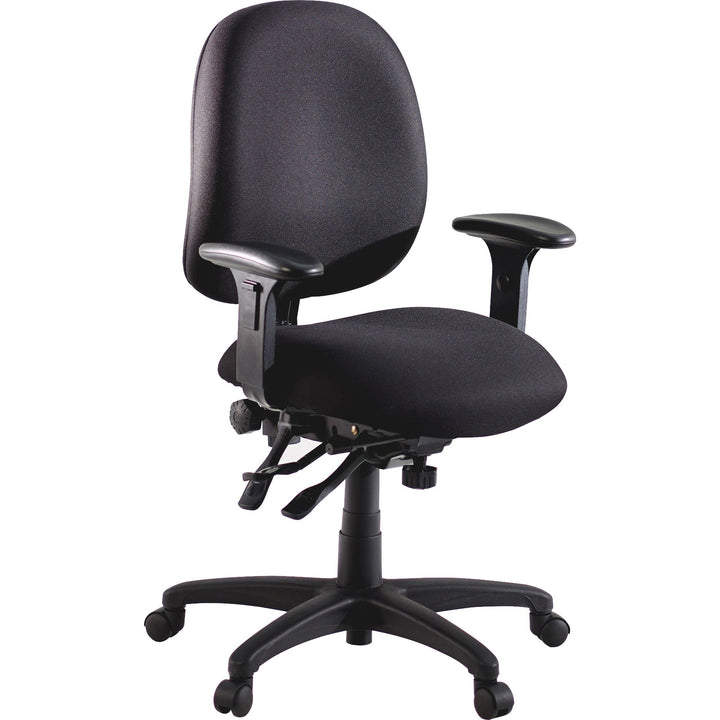 Image of Lorell Task Chair, Adjustable, 27-1/4"x25-1/4"x41-1/2", Black