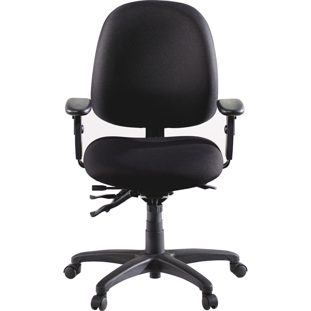 Image of Lorell Task Chair, Adjustable, 27-1/4"x25-1/4"x41-1/2", Black