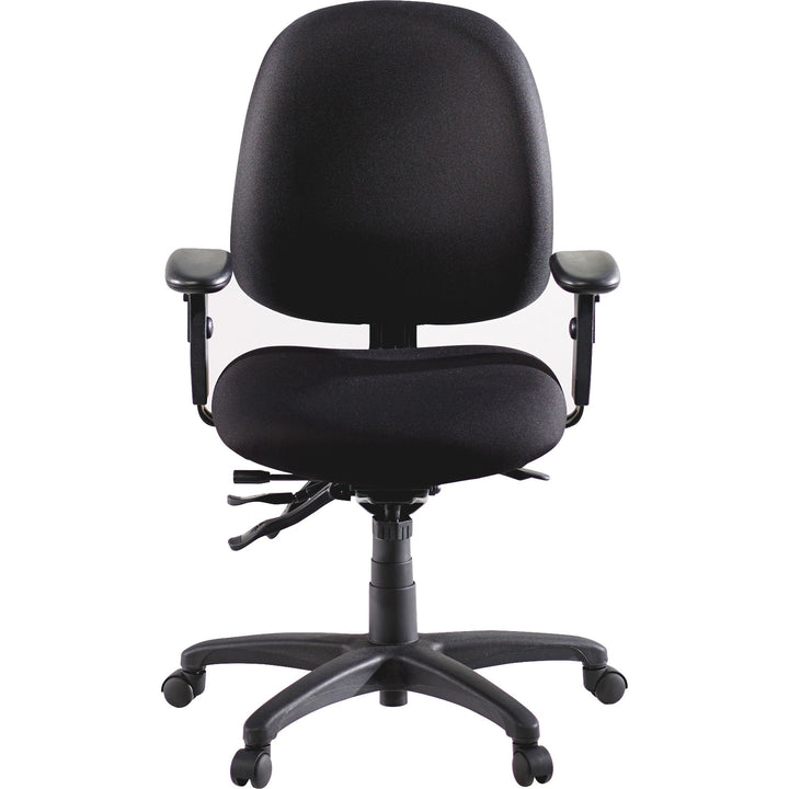 Image of Lorell Task Chair, Adjustable, 27-1/4"x25-1/4"x41-1/2", Black