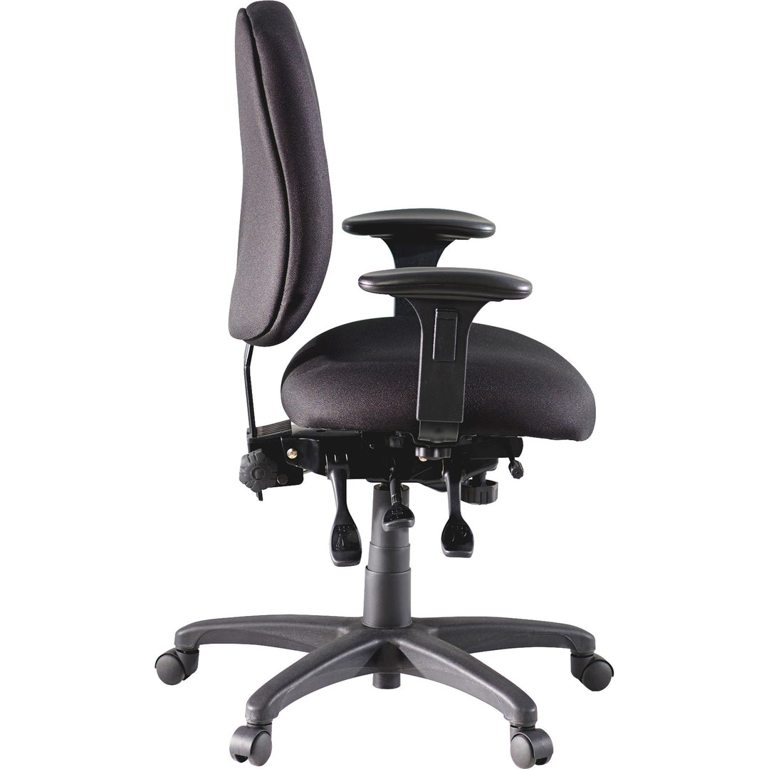 Image of Lorell Task Chair, Adjustable, 27-1/4"x25-1/4"x41-1/2", Black