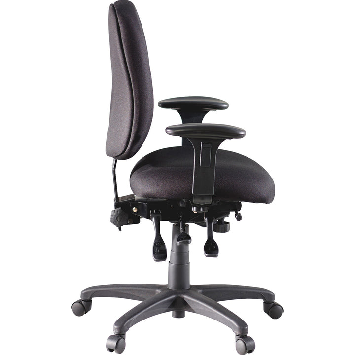 Image of Lorell Task Chair, Adjustable, 27-1/4"x25-1/4"x41-1/2", Black