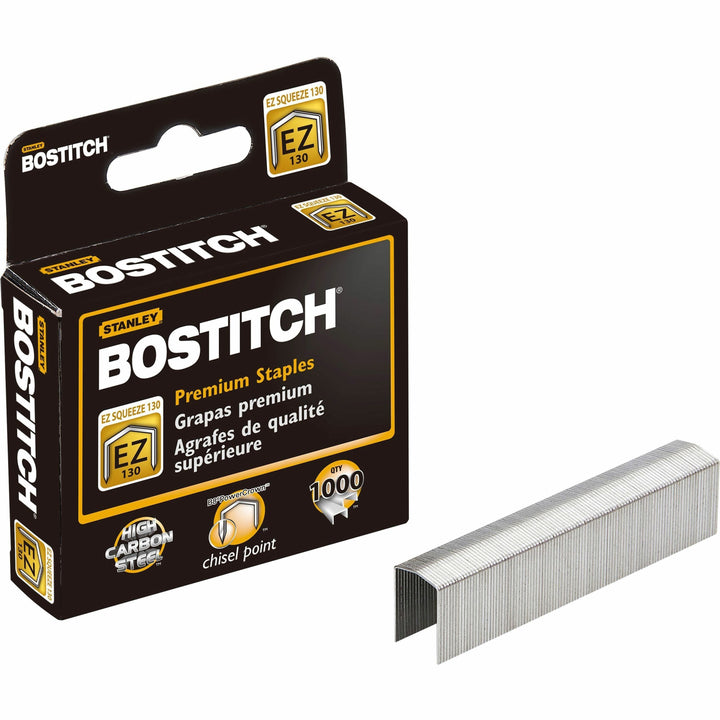 Image of Bostitch® Ez Squeeze B8 Powercrown Premium Staples, 0.5" Leg, 0.5" Crown, Steel, 1,000/box
