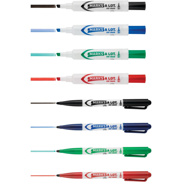 Image of Avery® Marks-A-Lot 29870 Marks A Lot Dry Erase Markers, Desk/Pen-Style, 24 Assorted