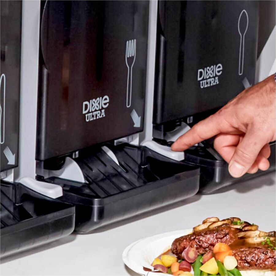 Image of Dixie® Fork Refill,f/Mini SmartStock Dispenser,40/PK 24PK/CT,Black