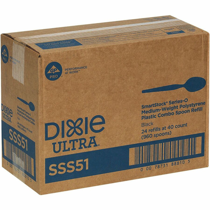 Image of Dixie® Spoon Refill,f/Mini SmartStock Dispenser,40/PK,24PK/CT, BK