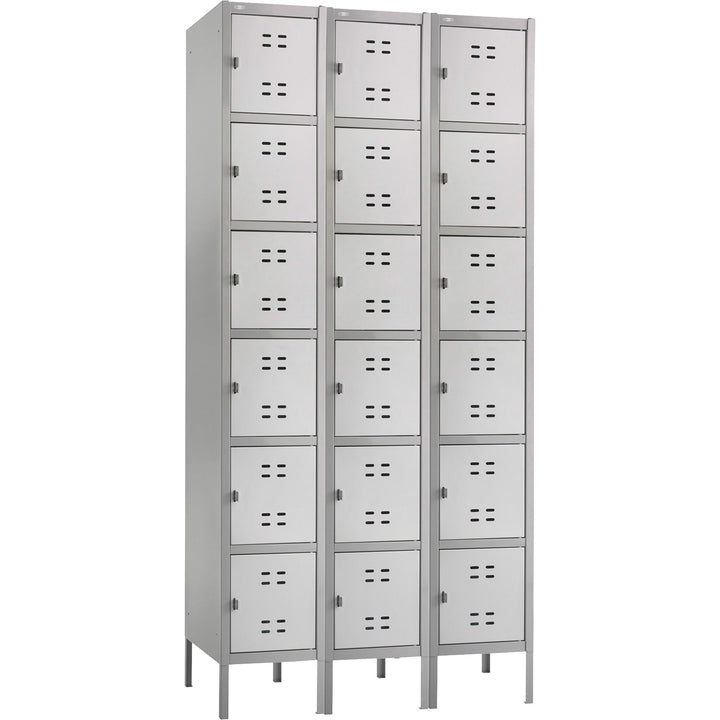Image of Safco® Three-Column Box Locker, 36w X 18d X 78h, Two-Tone Gray