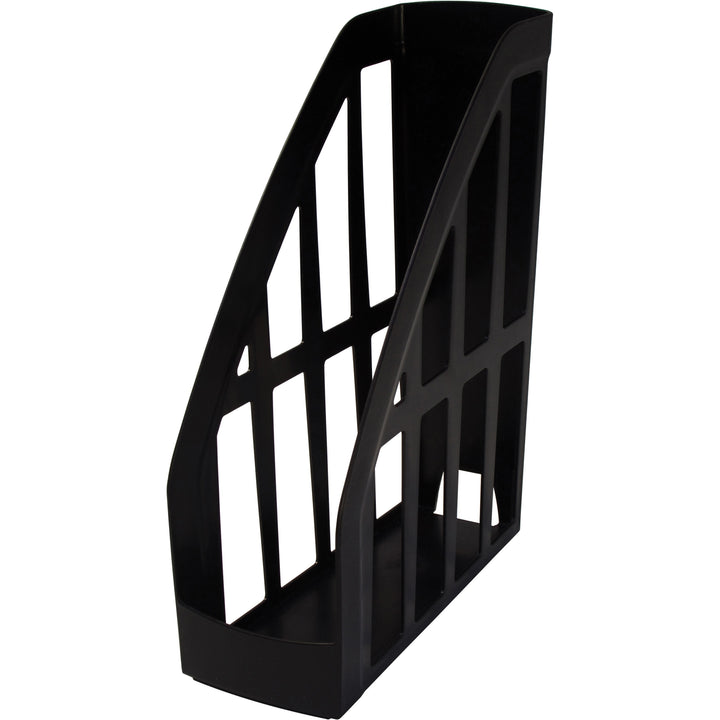 Image of Storex Magazine File, Recycled, 9-3/4"x4"x11-1/2", Black