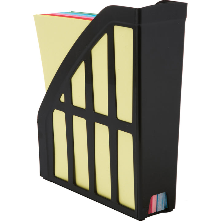 Image of Storex Magazine File, Recycled, 9-3/4"x4"x11-1/2", Black