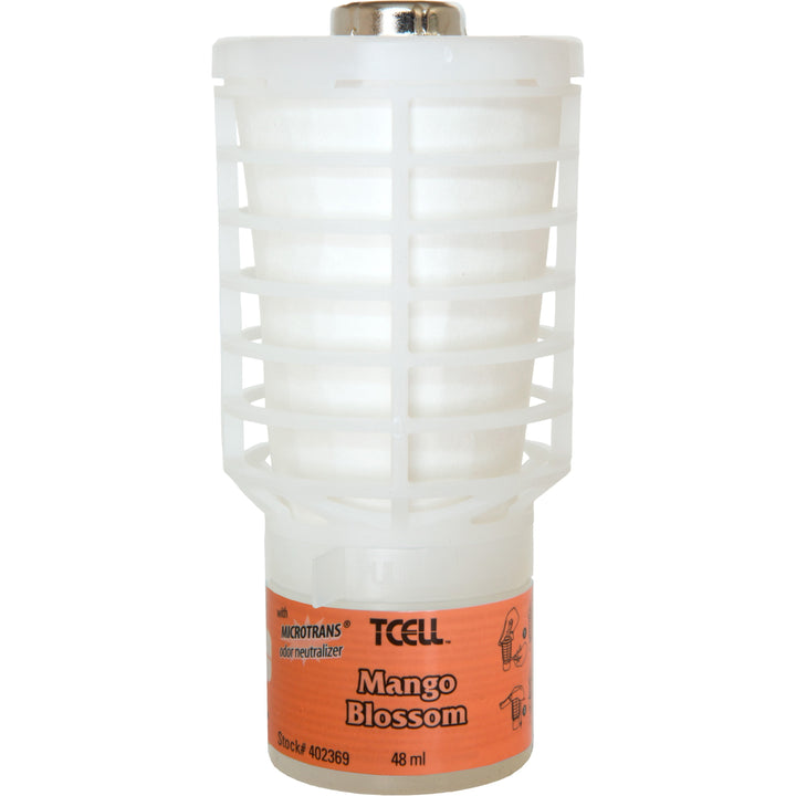 Image of Rubbermaid Commercial 402369 TCell Odor Control Dispenser Refill, 6000 ft?, Mango Blossom, 60 Day, Odor Neutralizer, VOC-free, 1 Each