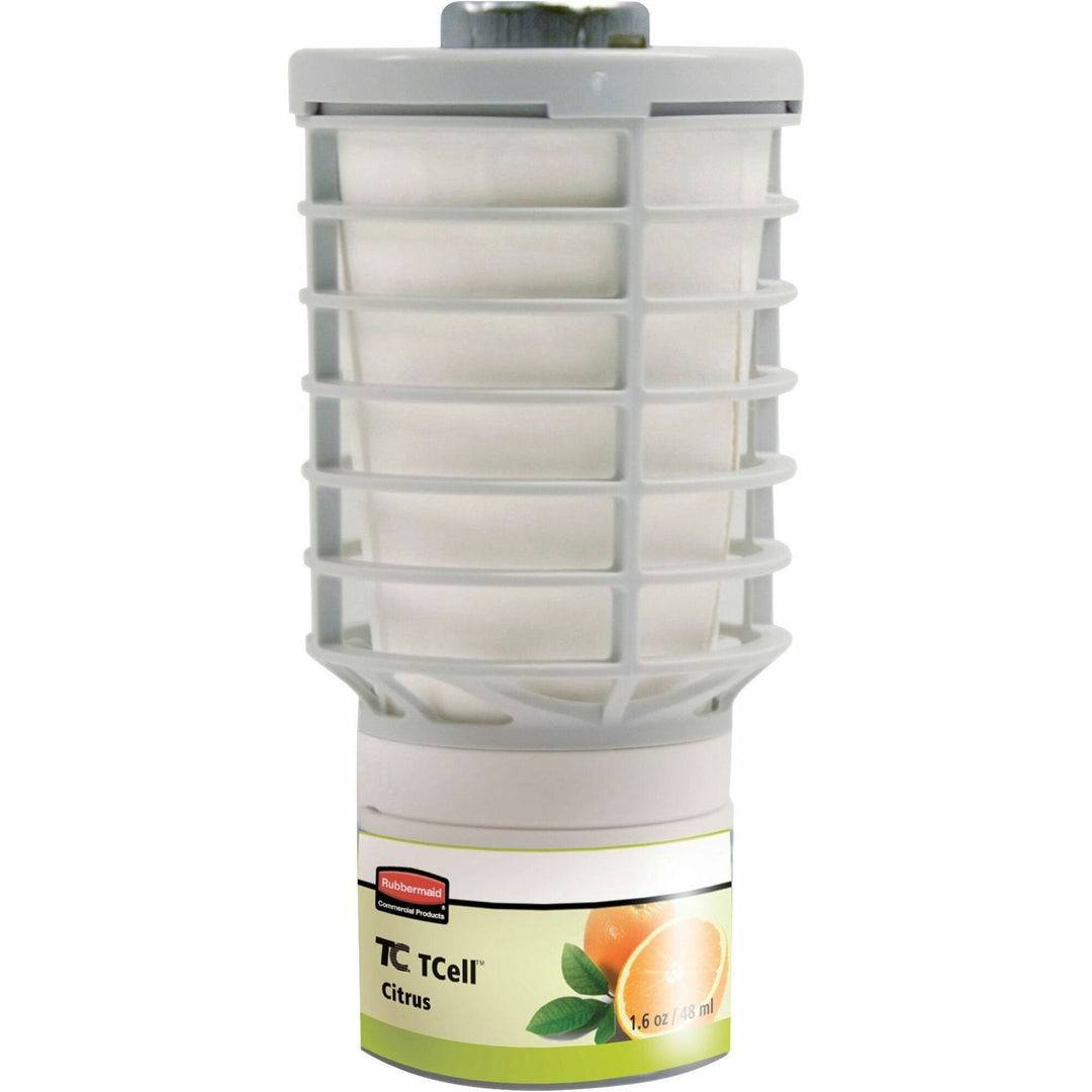 Image of Rubbermaid Commercial 402113 TCell Dispenser Fragrance Refill, 6000 ft?, Citrus, 60 Day, Odor Neutralizer, VOC-free, Recyclable, 1 Each
