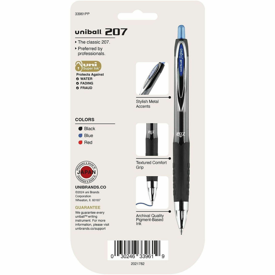 Image of uniball® Gel Pens, Retractable, 0.7mm Point, 4/PK, AST Barrel/Ink