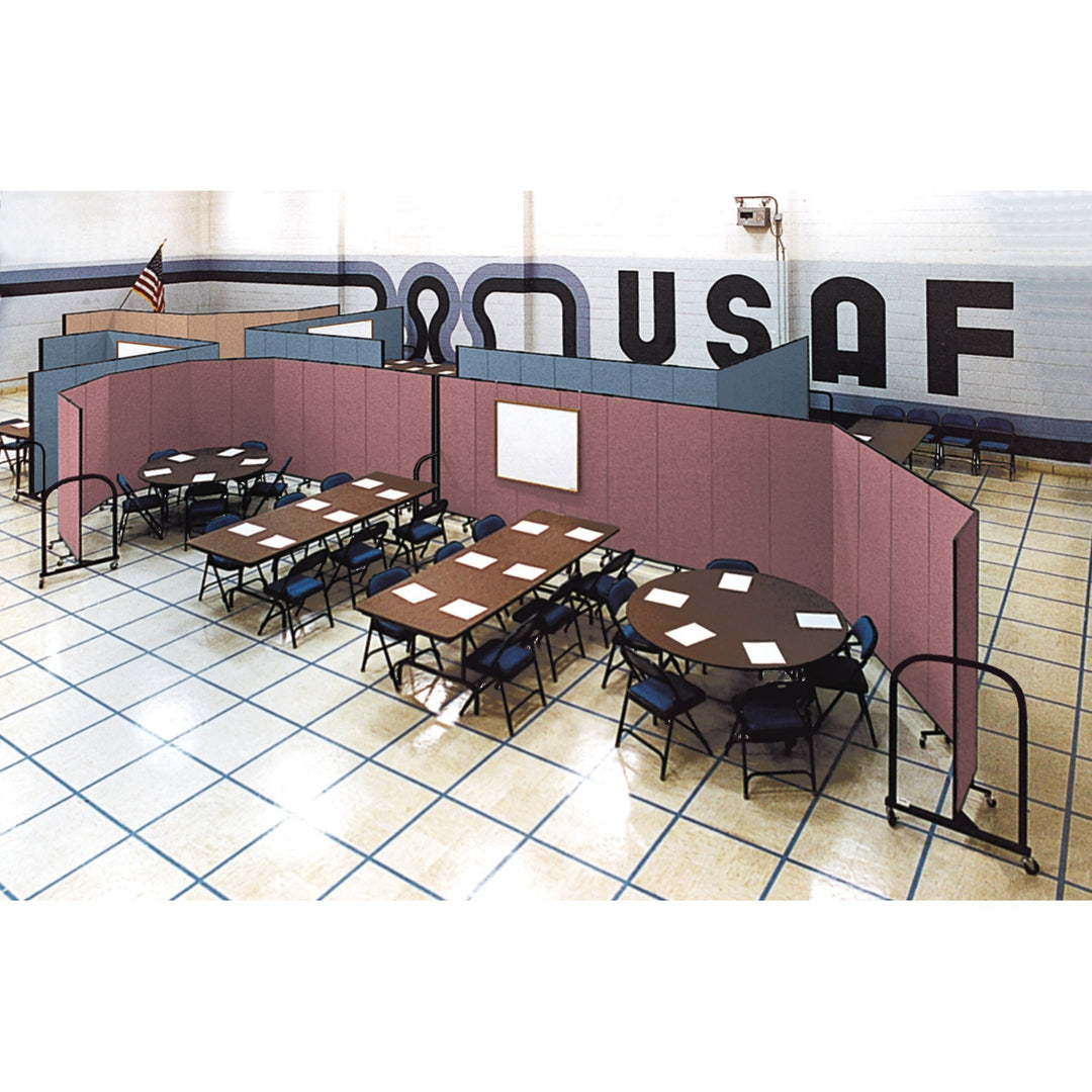 Image of Screenflex Interlocking Mobile Partitions, 11 Panels, 20'5"x6'