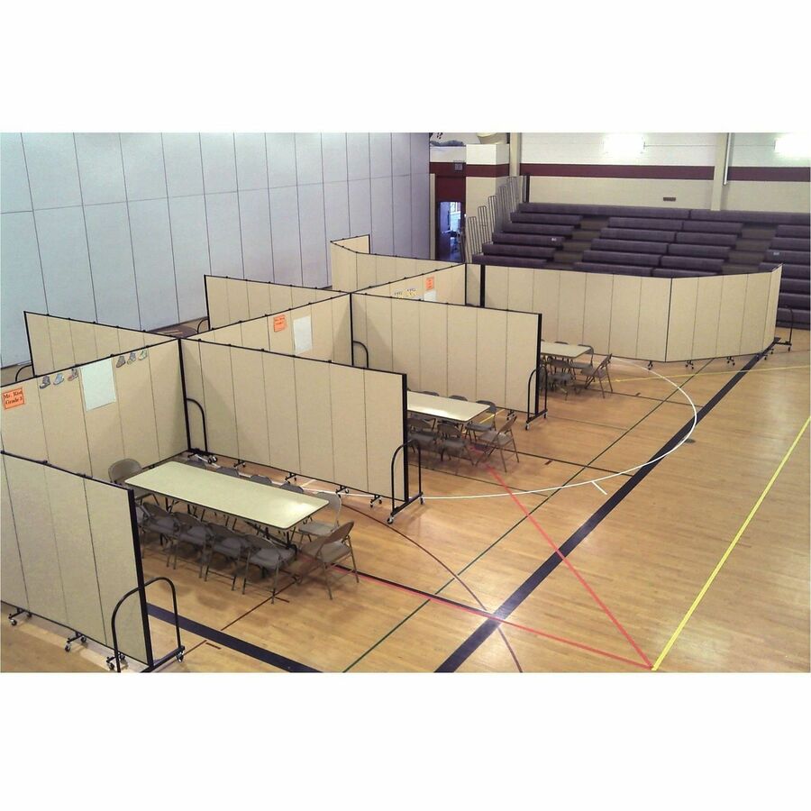 Image of Screenflex Interlocking Mobile Partitions, 11 Panels, 20'5"x6'