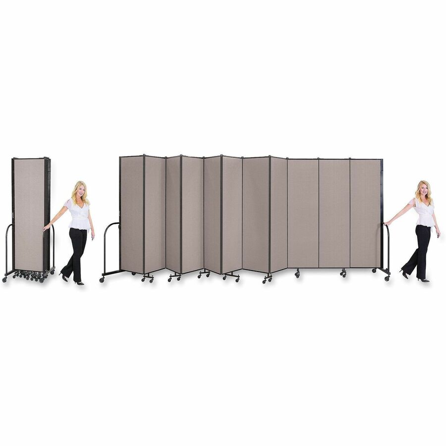 Image of Screenflex Interlocking Mobile Partitions, 11 Panels, 20'5"x6'