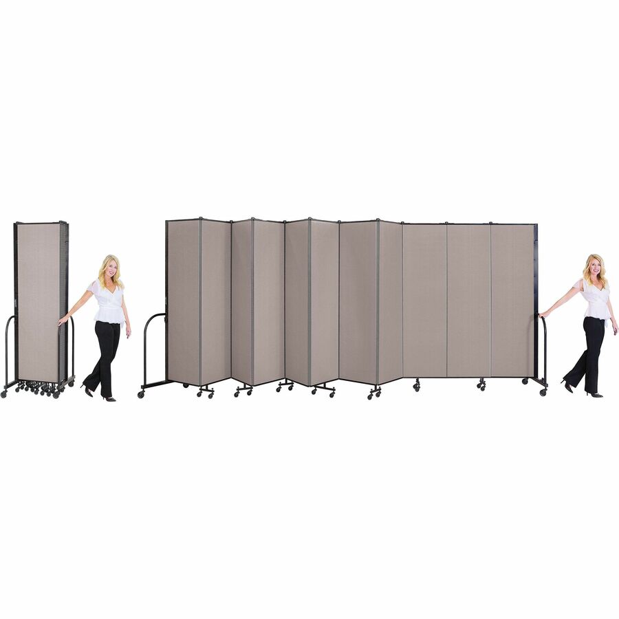 Image of Screenflex Interlocking Mobile Partitions, 13 Panels, 24'1"x6'