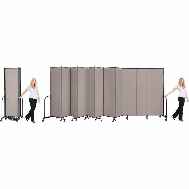 Image of Screenflex Interlocking Mobile Partitions, 13 Panels, 24'1"x6'
