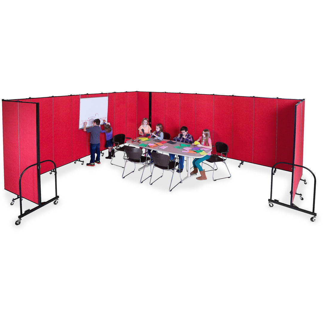Image of Screenflex Interlocking Mobile Partitions, 13 Panels, 24'1"x6'