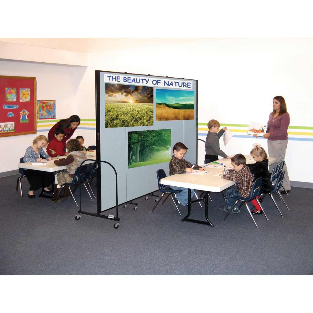 Image of Screenflex Interlocking Mobile Partitions, 13 Panels, 24'1"x6'