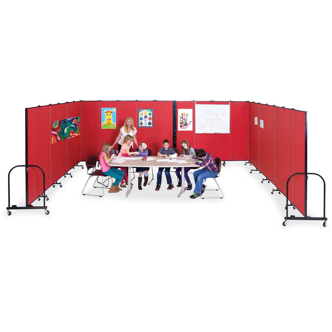 Image of Screenflex Interlocking Mobile Partitions, 13 Panels, 24'1"x6'