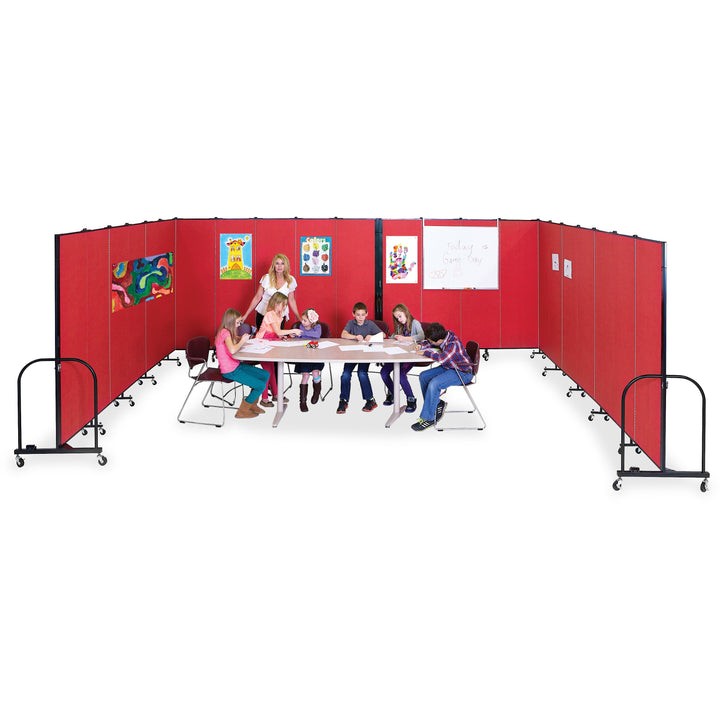 Image of Screenflex Interlocking Mobile Partitions, 13 Panels, 24'1"x6'