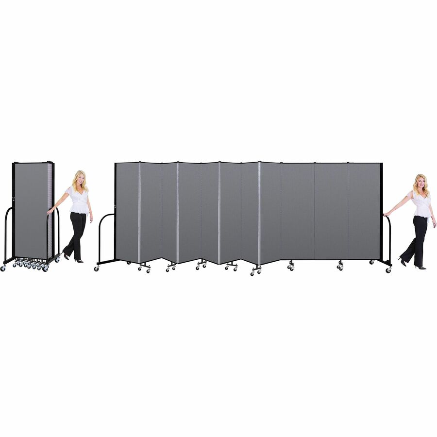 Image of Screenflex Interlocking Mobile Partitions, 7 Panels, 13'1"x6'