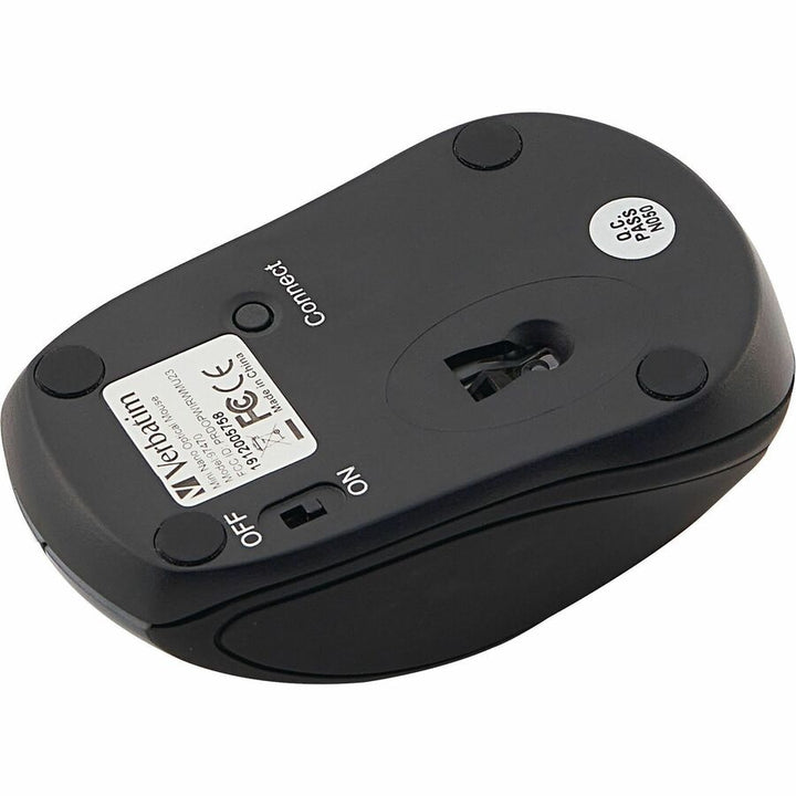 Image of Verbatim® Mini Travel Mouse, Wireless, 2.0 USB, 2"x3"x1-1/4", Graphite