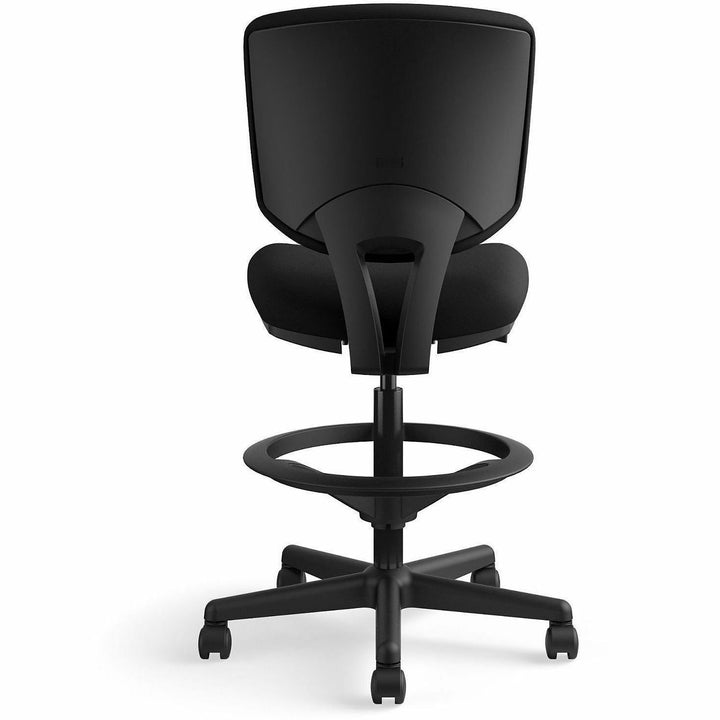 Image of HON® Volt Series Adjustable Task Stool, Supports Up To 275 Lb, 22.88" To 32.38" Seat Height, Black