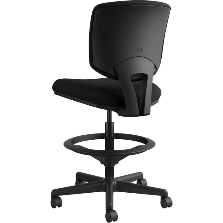 Image of HON® Volt Series Adjustable Task Stool, Supports Up To 275 Lb, 22.88" To 32.38" Seat Height, Black