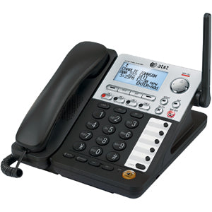 Image of AT&T® Cordless Deskset, f/SB67118/SB67138, 5-3/8"x9-1/2"x10",BK/SR