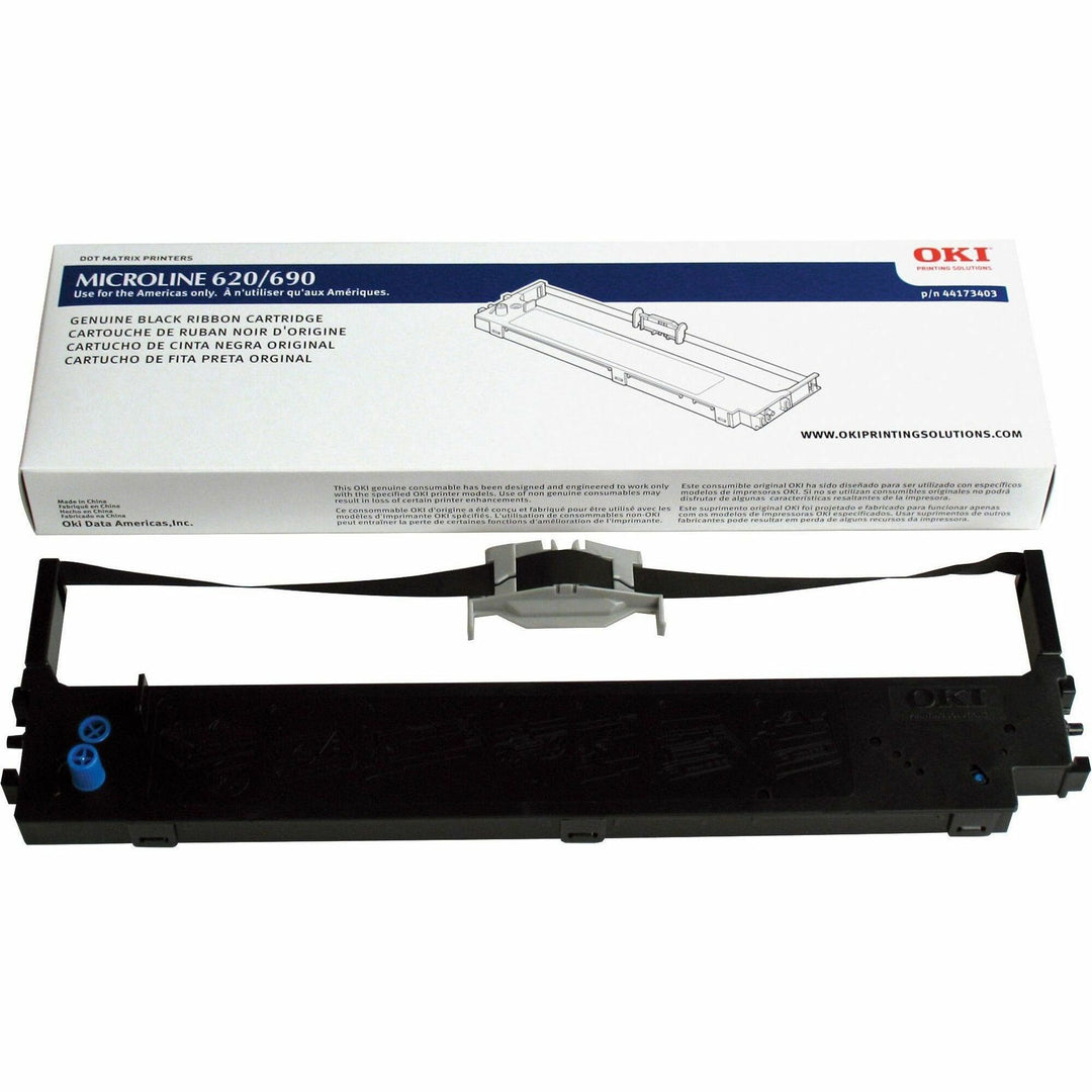 Image of Oki® Ribbon, Nylon, ML620/690 Up To 8M, Black