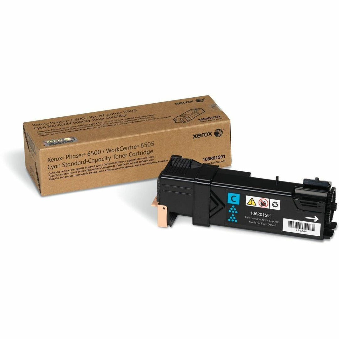 Image of Xerox® 106r01591 Toner, 1,000 Page-Yield, Cyan