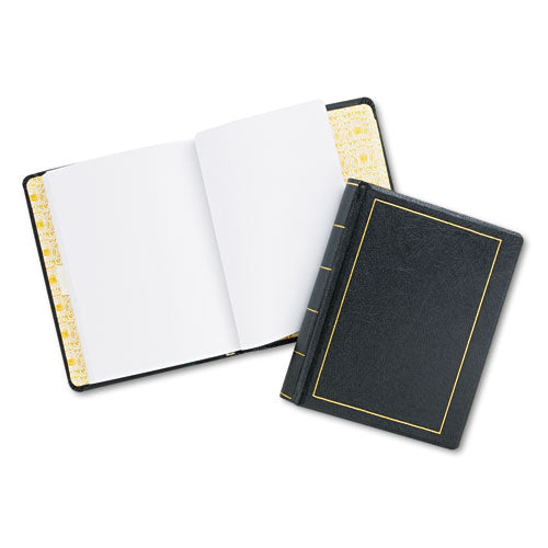 Image of Wilson Jones® W0395-11 Looseleaf Corporation Minute Book, 1-Subject, Unruled, Black/Gold Cover, (250) 11 x 8.5 Sheets