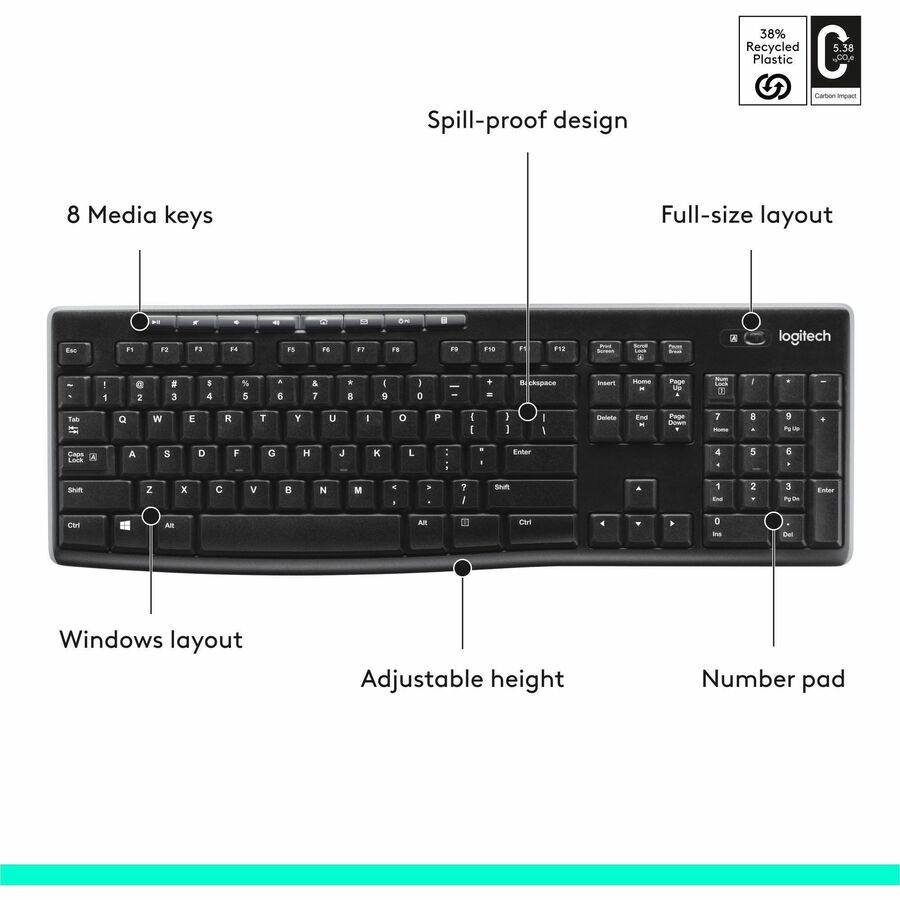 Image of Logitech K270 Keyboard