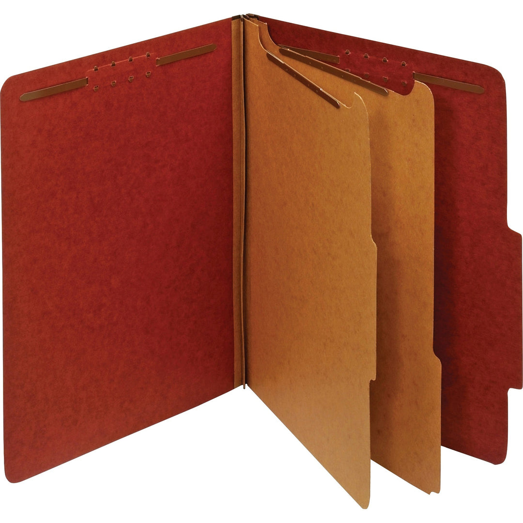 Image of Pendaflex® Classification Folders,25pt,2-1/2 Exp,2-Div,Ltr,10/BX,RD